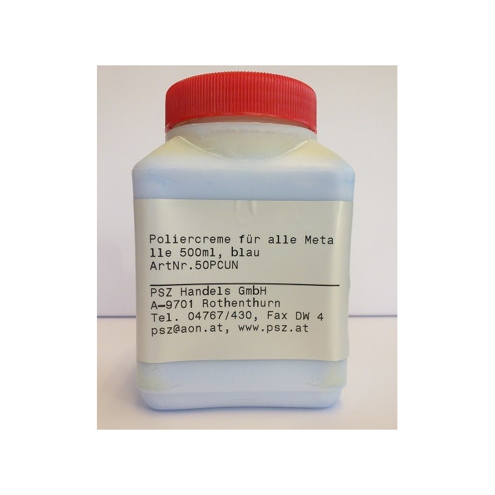 Poliercreme für alle Metalle 500ml, blau